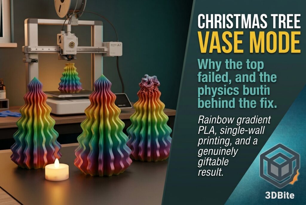 Christmas Tree Vase Mode Decoration