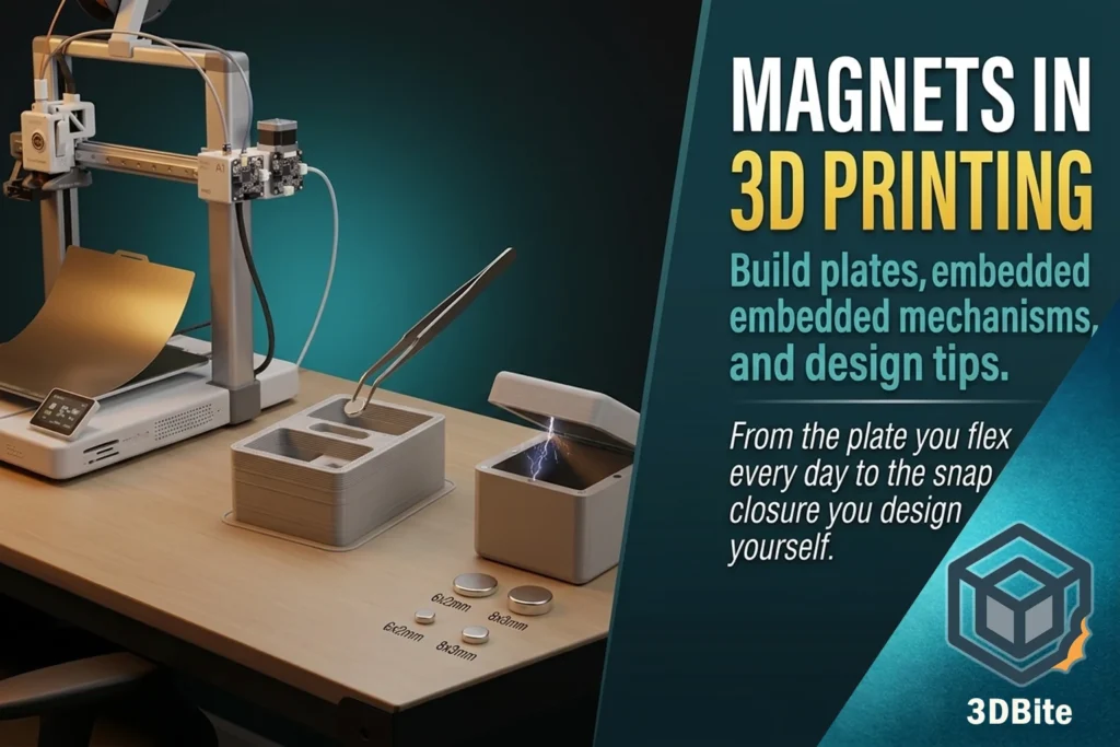 Magnets in 3D printing