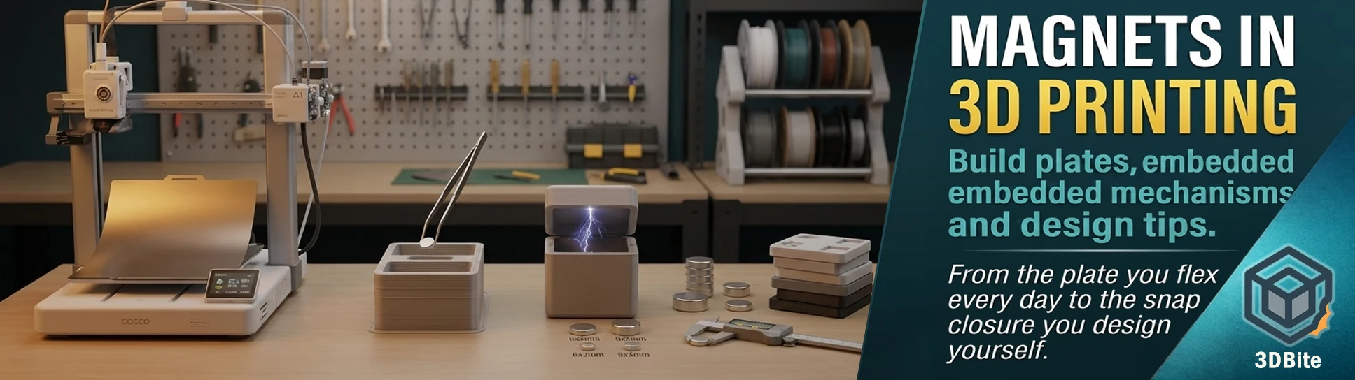 Magnets in 3D printing