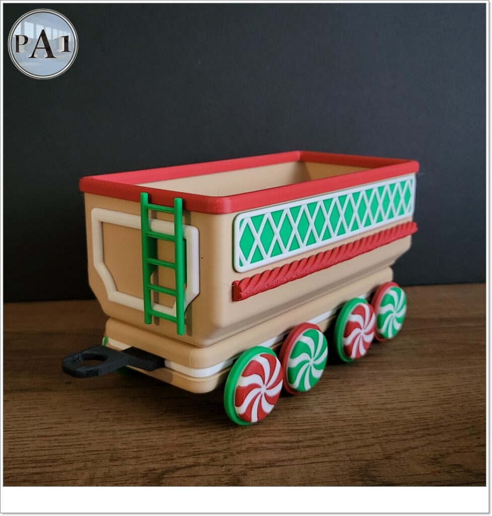 Illuminated Gingerbread Train candy wagon
