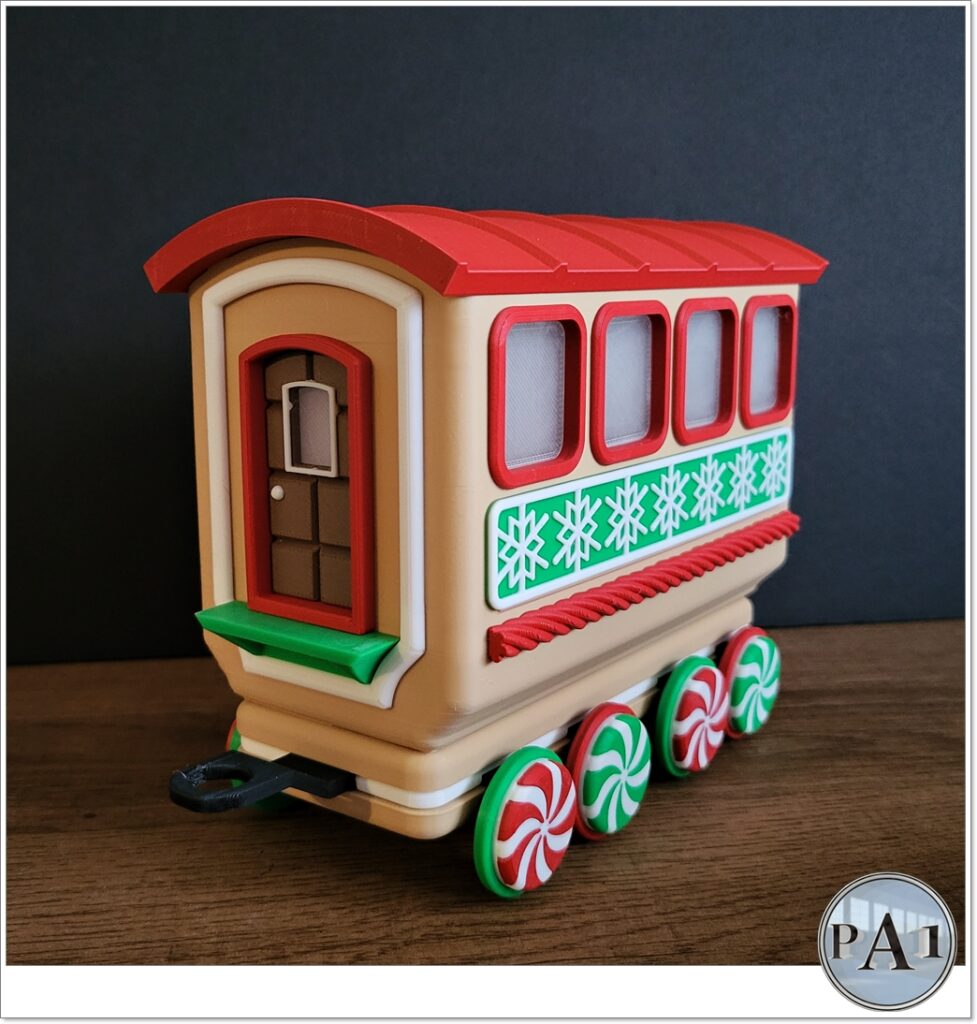 Illuminated Gingerbread Train carriage