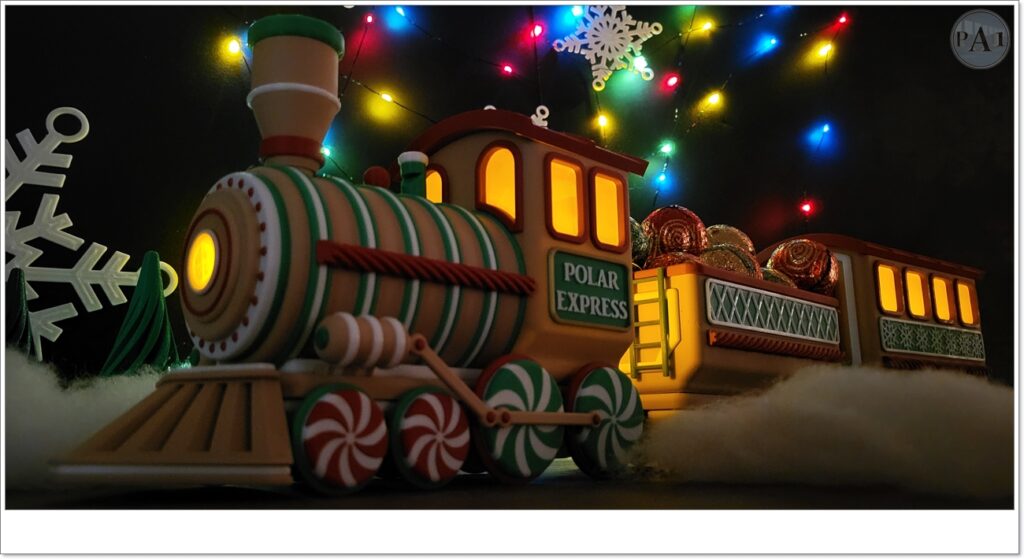 Illuminated Gingerbread Train