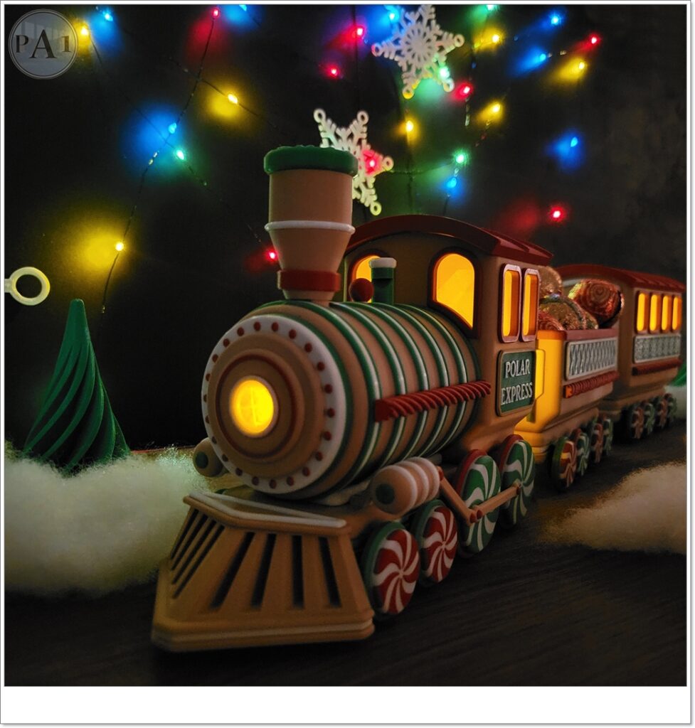 Illuminated Gingerbread Train