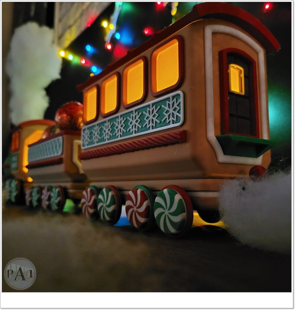 Illuminated Gingerbread Train wagon