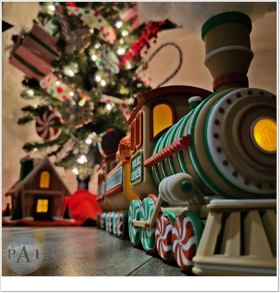 Illuminated Gingerbread Train