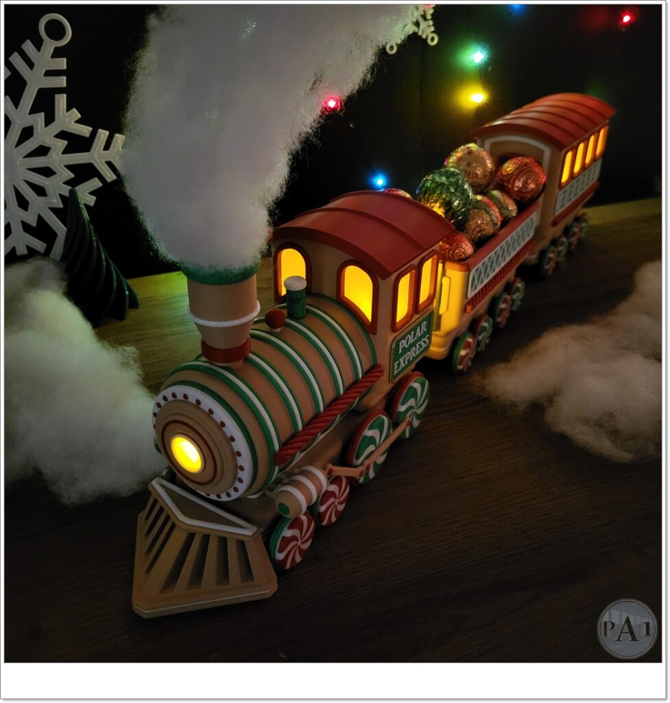Illuminated Gingerbread Train