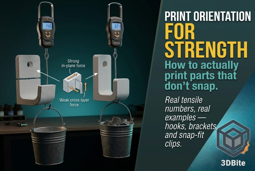 3D print orientation for strength