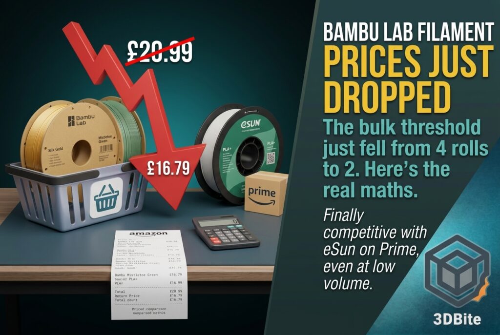 Bambu Lab filament price drop