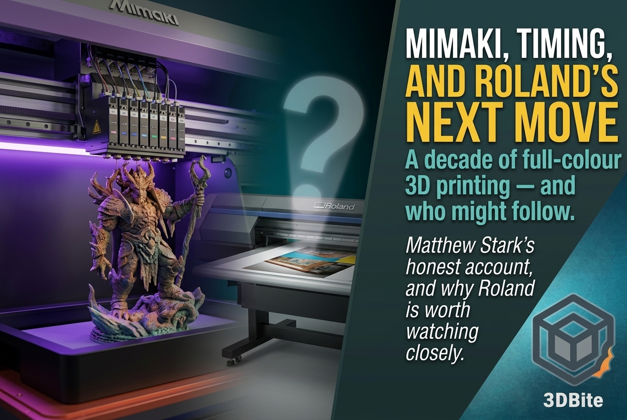 Mimaki, Full-Colour 3D Printing, and the Question of Whether Roland Joins the Party