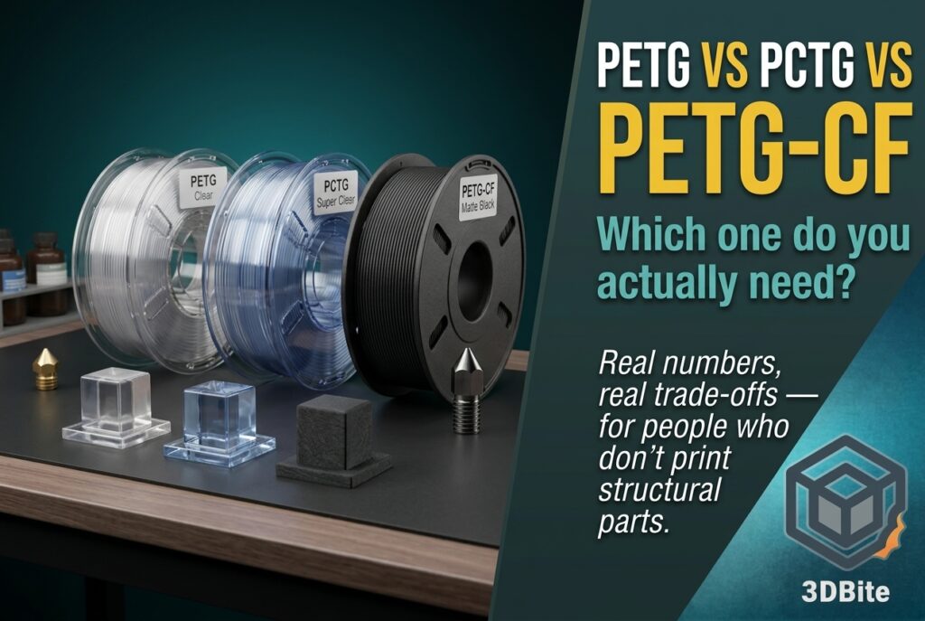 PETG vs PCTG vs PETG-CF