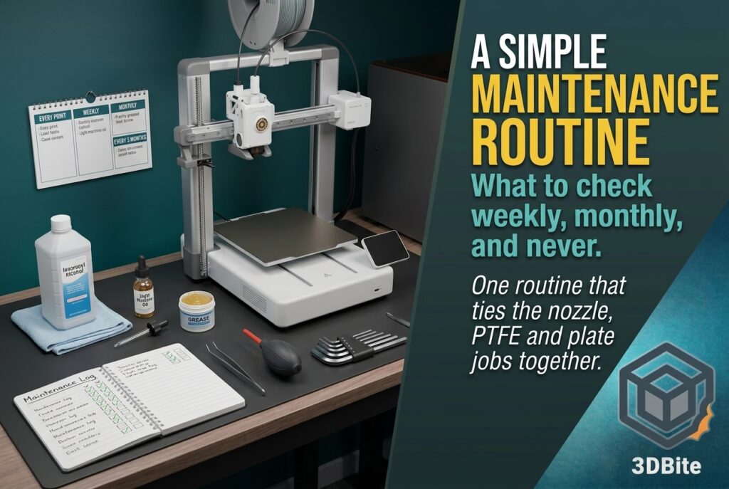 3D printer maintenance routine