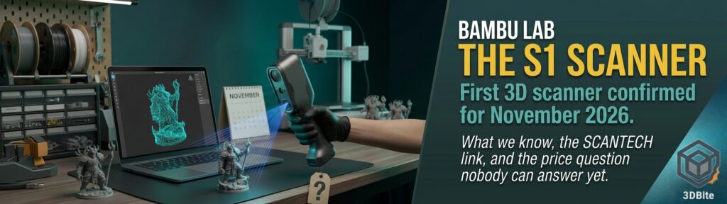 Bambu Lab S1 3D scanner