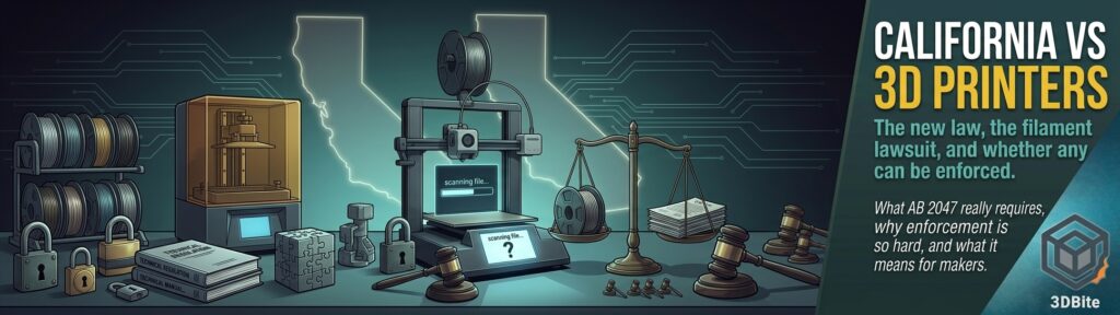 California 3D printer law