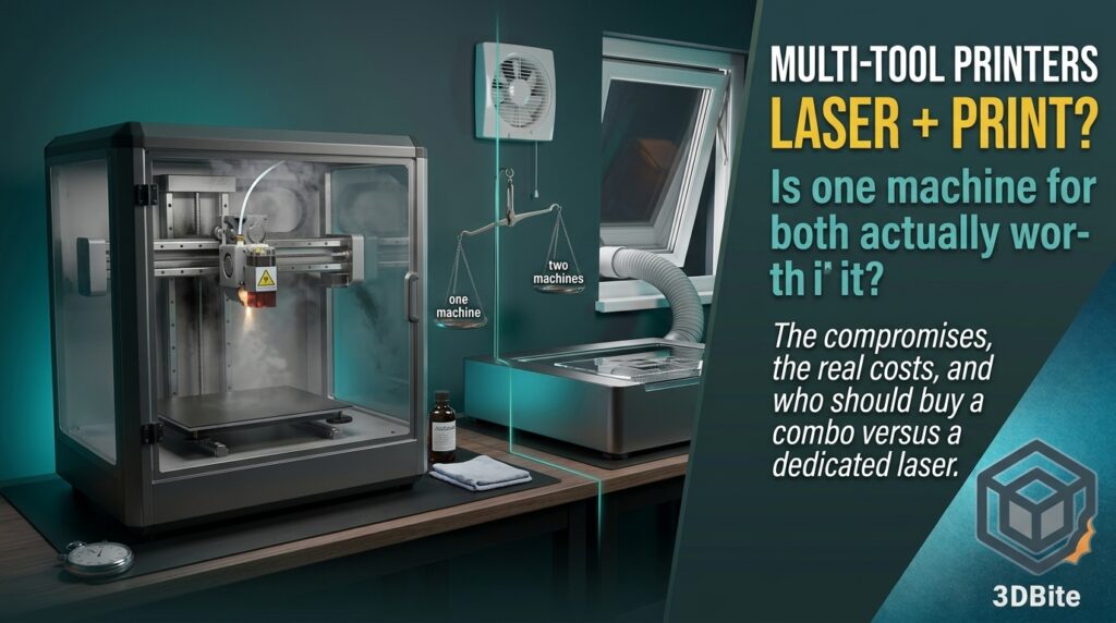 laser 3D printer combo