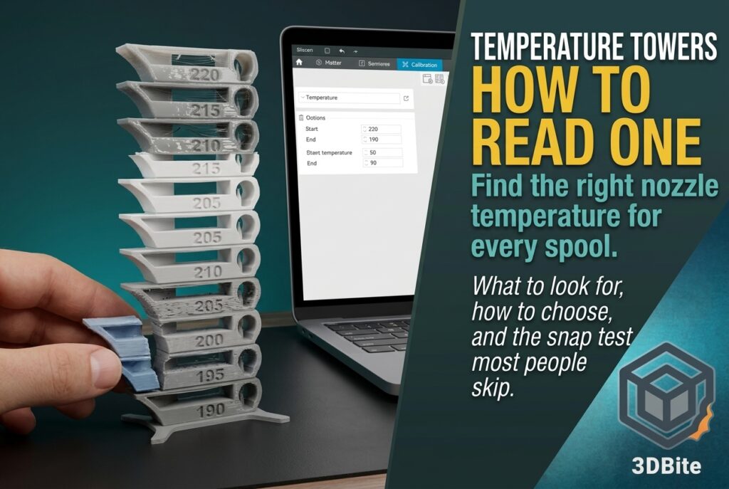 temperature tower 3D printing