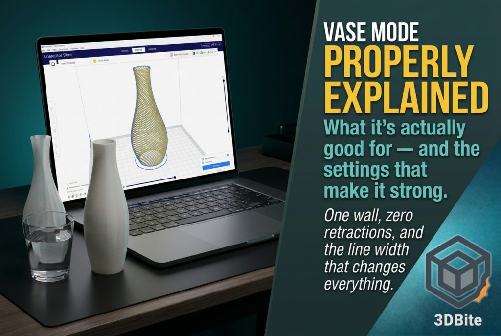 vase mode 3D printing settings